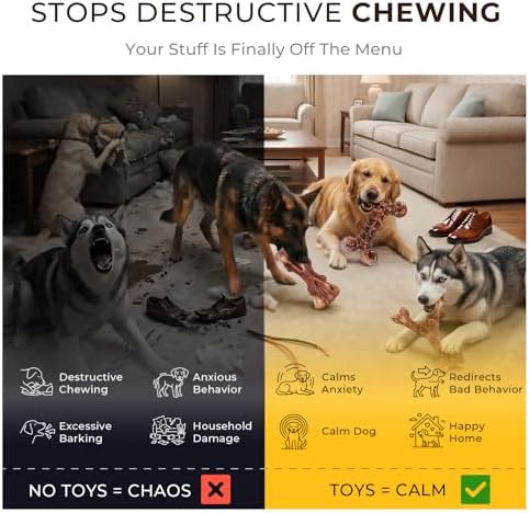 Kseroo 6-Pack Bacon Flavored Dog Chew Toys - Image 5