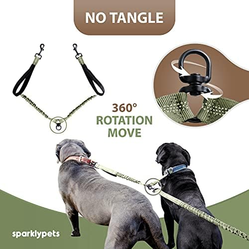 SparklyPets Hands Free Dual Dog Leash, Medium & Large - Image 5