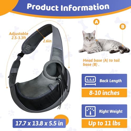 Cat Sling Carrie for Cats Under 11 lbs - Image 2