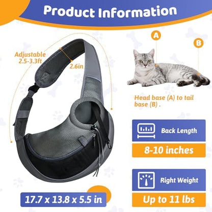 Cat Sling Carrie for Cats Under 11 lbs - Image 2