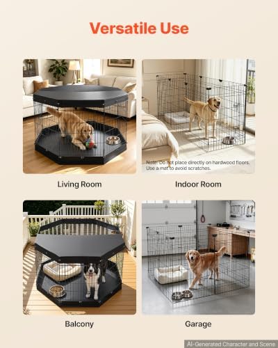 VEVOR Dog Playpen 36 Inch 8 Panels Exercise Pen - Image 6