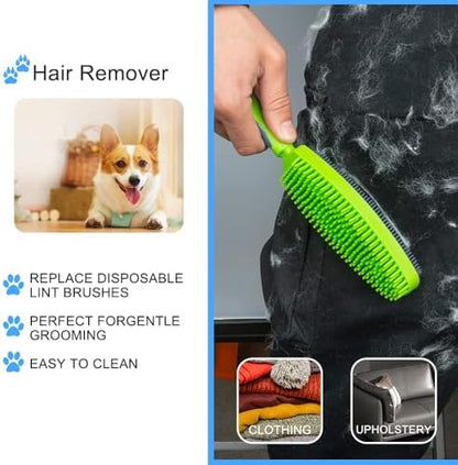 Rubber Pet Hair Remover Brush for Clothes, Couches & Pets - Image 3