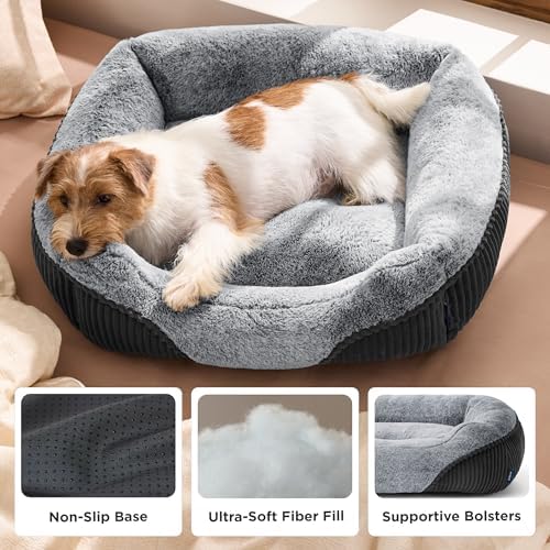Bedsure Washable Dog Bed Small Dog＆Cat Rectangle Kitten Puppy Bed - Image 5