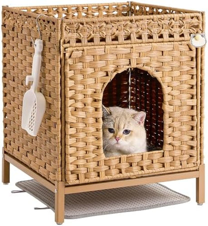 SETVSON Cat Litter Box Enclosure Hidden Litter Box Furniture by SETVSON