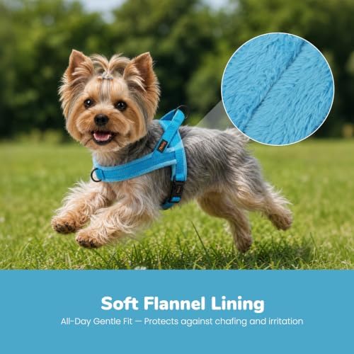Didog No Pull Dog Harness for Small Dogs, Soft Flannel Padded - Image 2