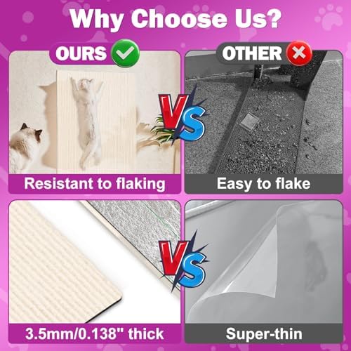 ENONCI 78.7x15.8 Cat Scratch Pad, Furniture Protector - Image 3