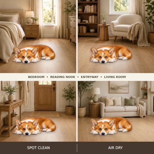 3D Realistic Dog Shaped Bath Mat & Floor Rug - Image 6