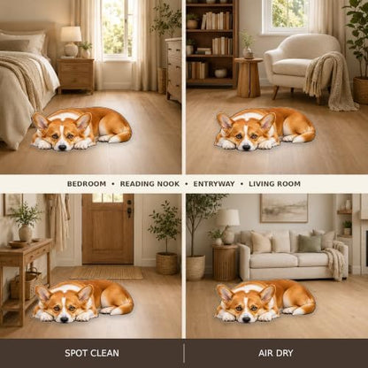 3D Realistic Dog Shaped Bath Mat & Floor Rug - Image 6