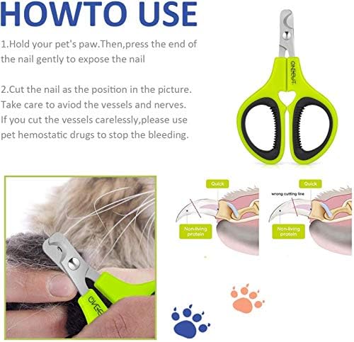 Pet Nail Clippers, Cat & Kitten Claw Nail Clipper Safe Sharp Trimmer - Image 3