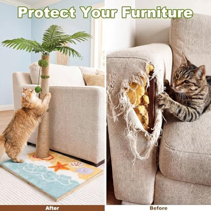 Palm Tree Tall Cat Scratching Post - Image 6