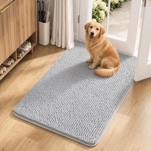 Ophanie Grey Door Mat Runner 40x32, Muddy Mats by Ophanie