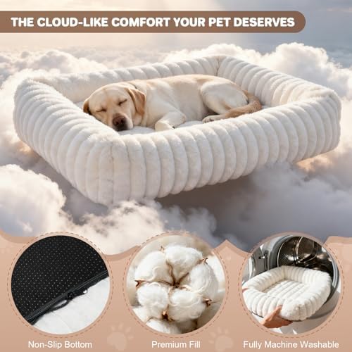 Dog Beds Large Sized Dog, Washable Rectangle Orthopedic Large Pet Sofa - Image 3