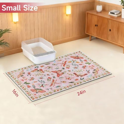 Cat Litter Mat, Traps 100% Cat Litter, Non-Slip Litter Box Trapping Mat - Image 7