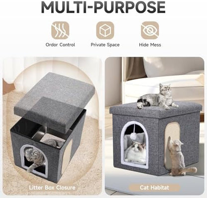 Shikha Hidden Cat Litter Box Enclosure - Image 4