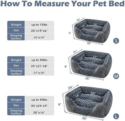 INVENHO Rectangle Washable Orthopedic Dog Bed - Image 3