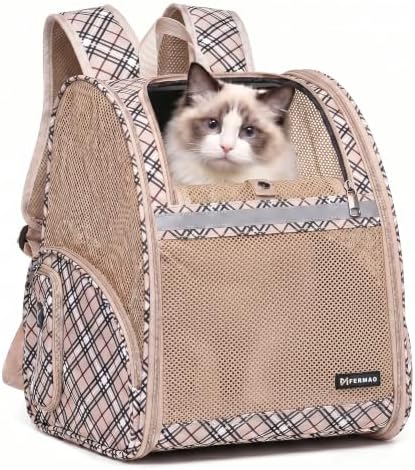 Cat Backpack Carrier for Small Dogs and Medium cat Puppy Kitten Bunny Pet by FERMAO