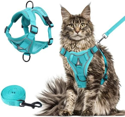 Wanheart cat Chest Harness and Leash, Anti-Escape Adjustable Soft mesh cat by Unknown