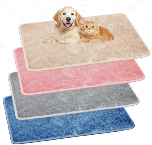 Drydiet 4 Pcs Cat Carrier Pad Reversible Liner, 17 x 11 Inch by Drydiet