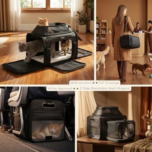 Top-Side Expandable Pet Carrier, Treat Window - Image 5