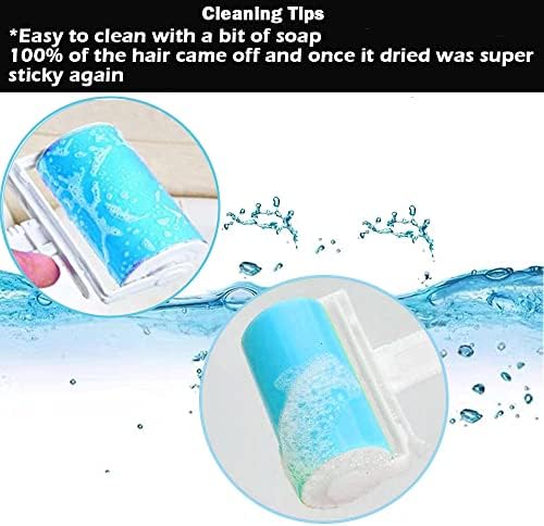 NUOBUT Reusable Sticky Lint Roller, 2 Large & 2 Mini, 4 Pack - Image 3