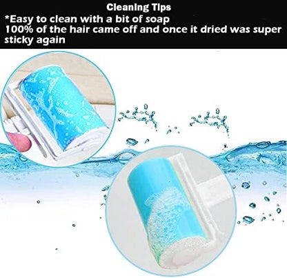 NUOBUT Reusable Sticky Lint Roller, 2 Large & 2 Mini, 4 Pack - Image 3