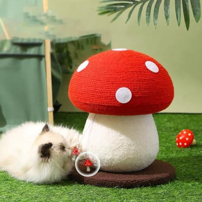 Mushroom Cat Scratcher, Sisal Cat Scratching Post - Image 3