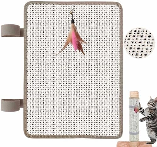 Sisal Scratch Mat, Cat Nail File Scratcher by LAJEF