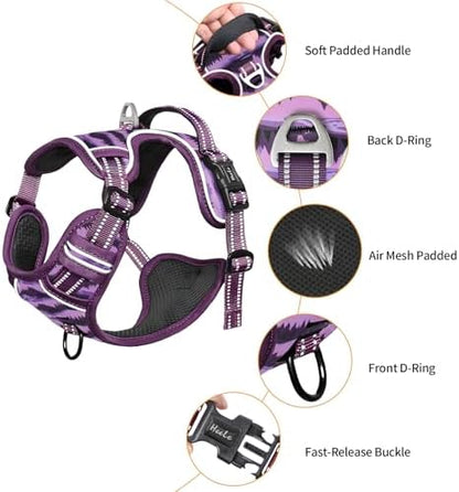 HEELE Dog Harness, No Pull Adjustable Padded Reflective Harness - Image 2