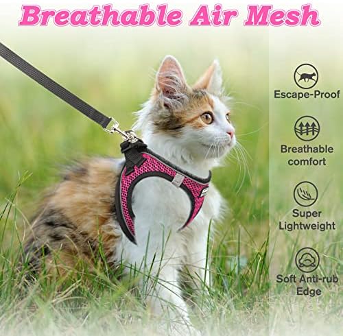 Cat Harness and Leash for Walking Escape Proof, Adjustable Kitten Vest Harness - Image 3