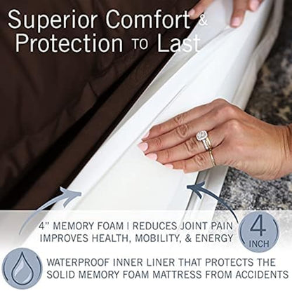 PetFusion Ultimate Dog Bed, Orthopedic Memory Foam, Waterproof Cover Liner - Image 4