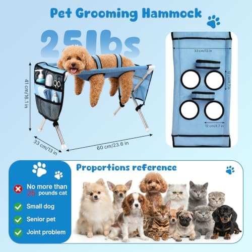 Foldable Pet Grooming Table Hammock, Suitable - Image 2