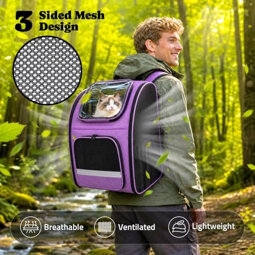 Pawtners Cat Backpack Carrier, Bubble Backpack - Image 2