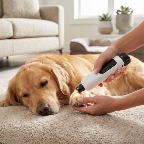 Pssopp Pet Nail Grinder, 6 Speed Rechargeable LCD Display - Image 4