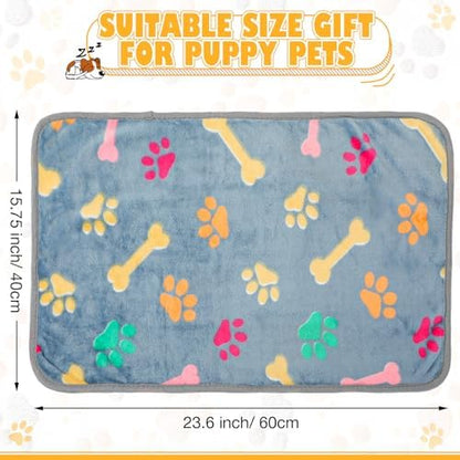 Chumia 18 Pcs Fleece Puppy Blanket - Image 2