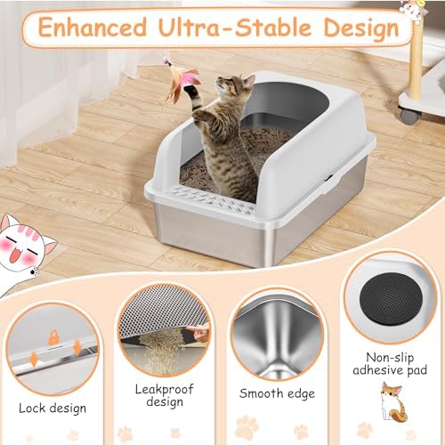 Stainless Steel Litter Box - Image 5