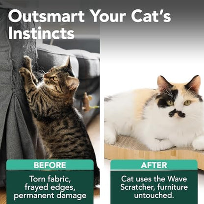 Reversible Wave Cat Scratcher for Indoor Cats - Image 3