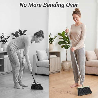 Broom with Dustpan Set for Pet Hair & Dust Cleanup - Image 7