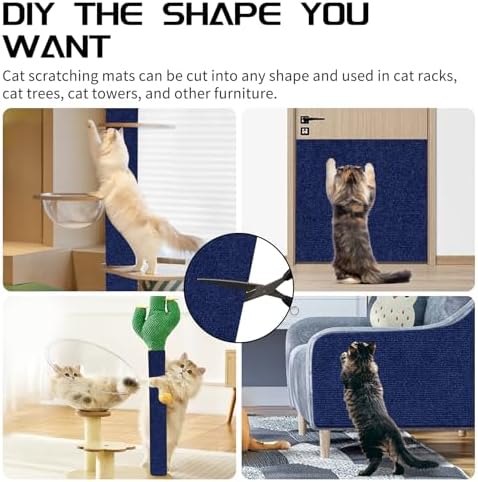 2 Pcs Self-Adhesive Cat Scratch Mat, Cat Scratch Furniture Protector - Image 6