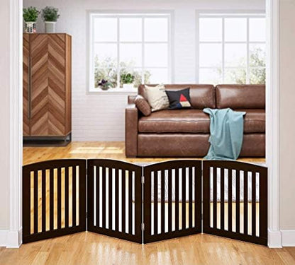 PAWLAND Wooden Freestanding Foldable Pet Gate - Image 2