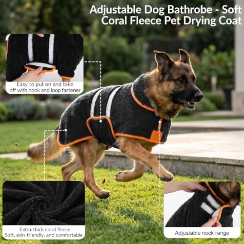 Bienbee Dog Bathrobe, Super Absorbent - Image 4