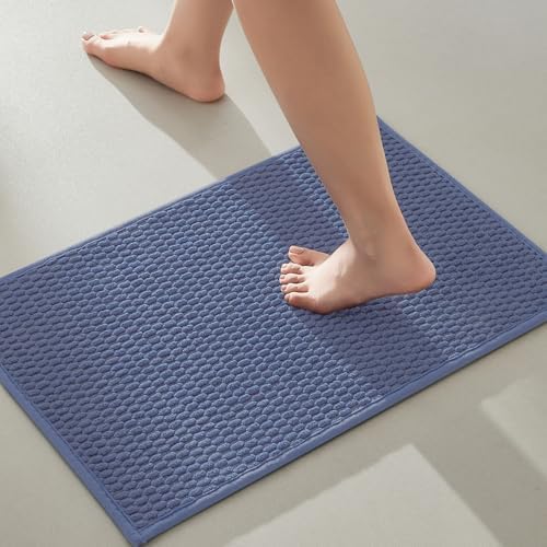 TYUU Bathroom Rugs Non Slip Washable, Super Absorbent Thin Bath Mat Small Quick by TYUU
