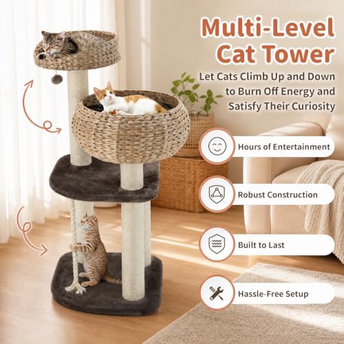 PETSITE 41 Inch Modern Cat Tree - Image 4