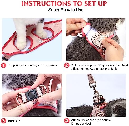 Cat Harness and Leash Set, Soft and Breathable Vest - Image 4