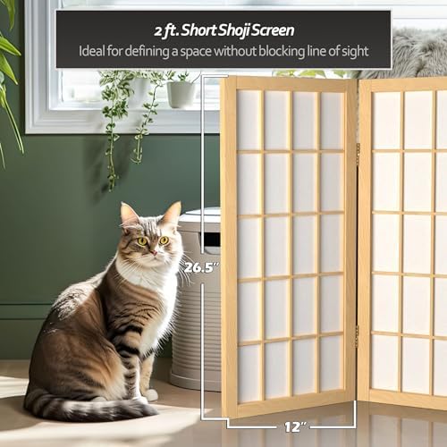 2 ft. Short Desktop Window Pane Shoji Screen - Image 6
