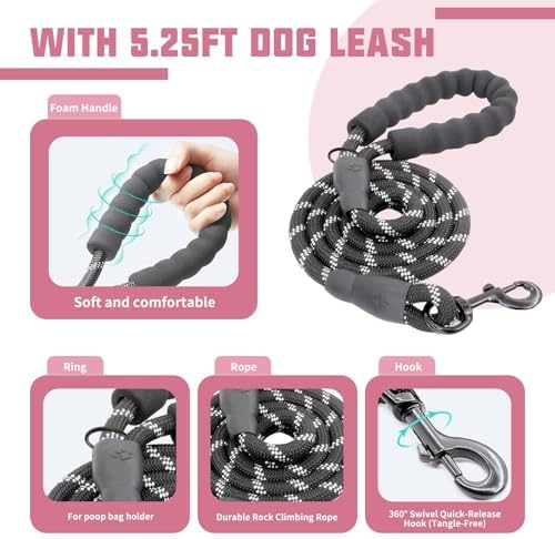 AUROTH Dog Harness for Large Dogs No Pull Tactical Harness and Leash Set - Image 3