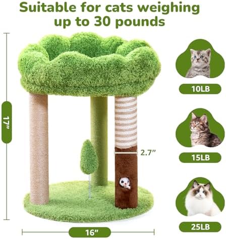 Woochpet 20" Small Cat Tree - Image 4