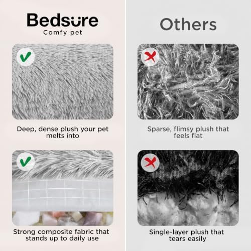 Bedsure SupportMax® Calming Dog Bed Medium Size Dog Washable Pet Bed - Image 4