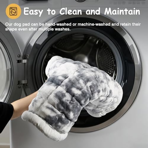 48" Airy Dog Crate Mat, Machine Washable Soft Kennel Pad - Image 5