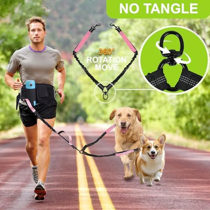 Hands Free Dog Leas, Double Waist Leash - Image 7