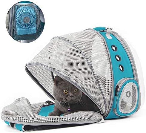 Cat Travel Backpack with Fan, Fit up to 12 lbs, Space Capsule Astronaut Clear - Image 4